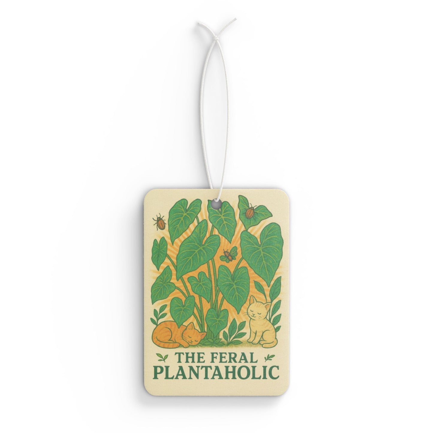 Nature-Inspired Car Air Freshener - The Feral Plantaholic, Eco-Friendly Scent, Gift for Plant Lovers, Car Decor, Home Fragrance