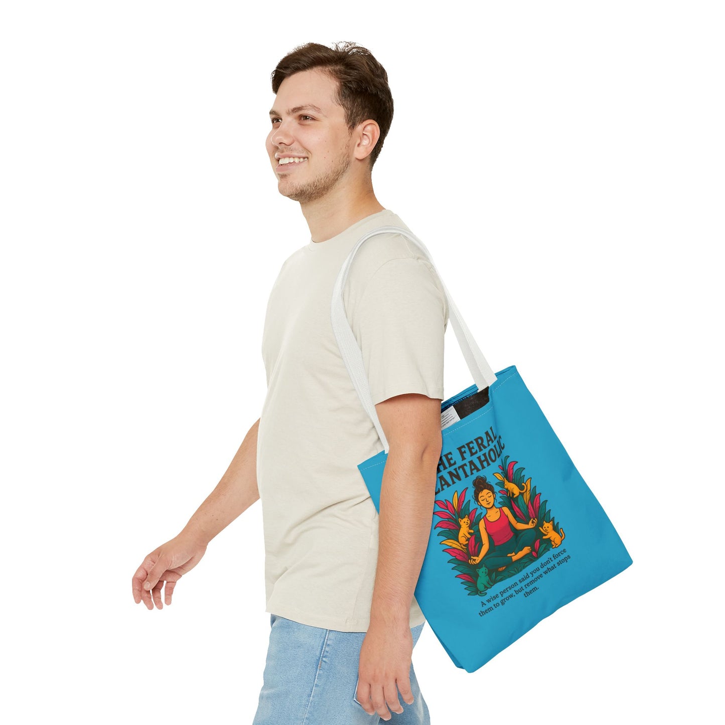 Feral Plantaholic Tote Bag - Eco-Friendly Shopping Bag, Gardening Lover Gift, Nature Enthusiast Accessory, Earth Day Must-Have