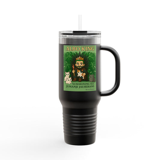 40oz Insulated Travel Mug — 'Albo King' Jungle Adventure Design