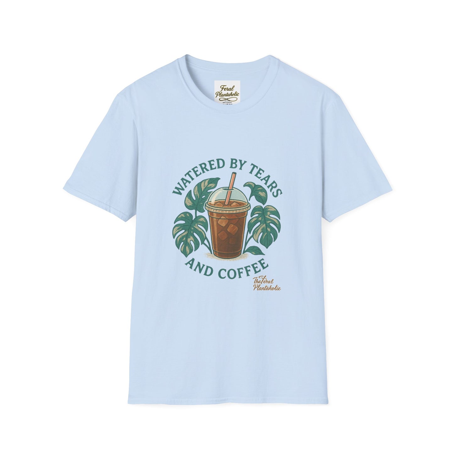 Watered by Tears and Coffee Unisex T-Shirt, Humorous Coffee Lover Shirt, Gift for Coffee Enthusiasts, Casual Wear, Perfect for [...]