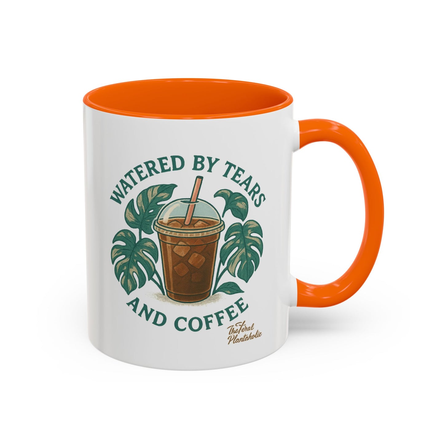 Watered by Tears and Coffee Mug, Funny Coffee Cup, Gift for Coffee Lovers, Inspirational Beverage Mug, Unique Kitchen Decor
