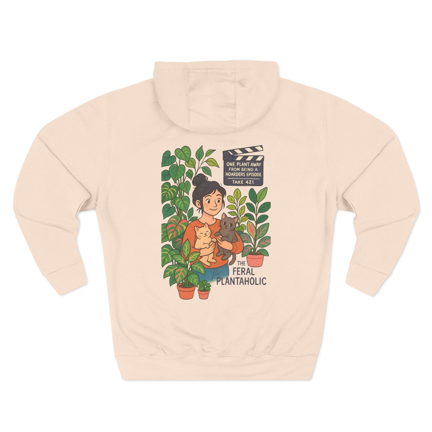 Cozy Feral Plant Parent Hoodie, Nature Lover Gift, Cute Pet Enthusiast Sweatshirt, Perfect for Plant Lovers, Eco-Friendly Fashion