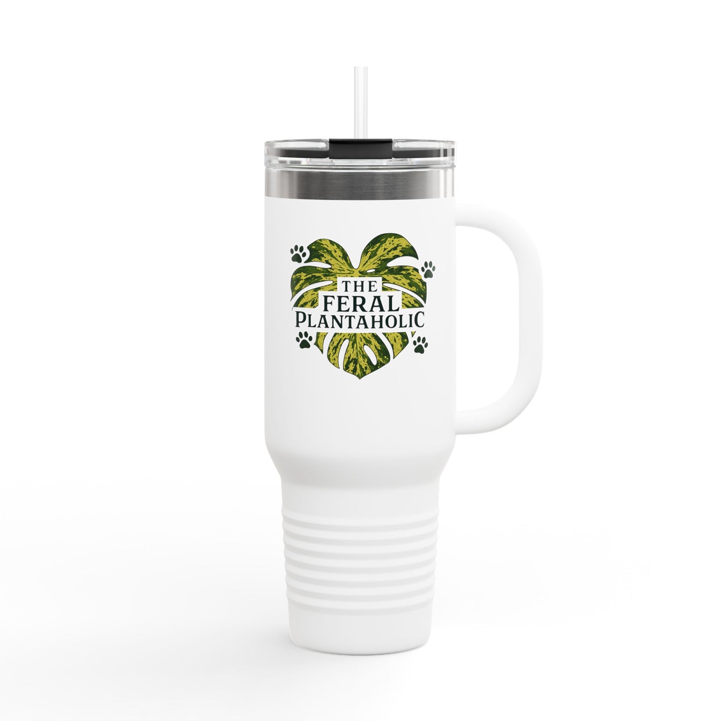 Feral Plantaholic Insulated Travel Mug, 40oz | Perfect for Plant Lovers, Eco-Friendly Drinkware, Gift for Gardeners, Nature [...]
