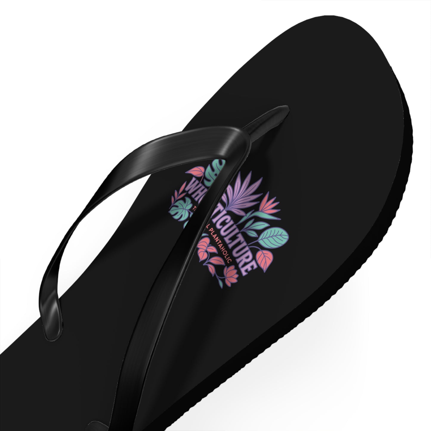 Horticulture Flip Flops, Summer Sandals for Garden Lovers, Beach Wear, Plant Enthusiast Gift, Vacation Footwear, Floral Sandals
