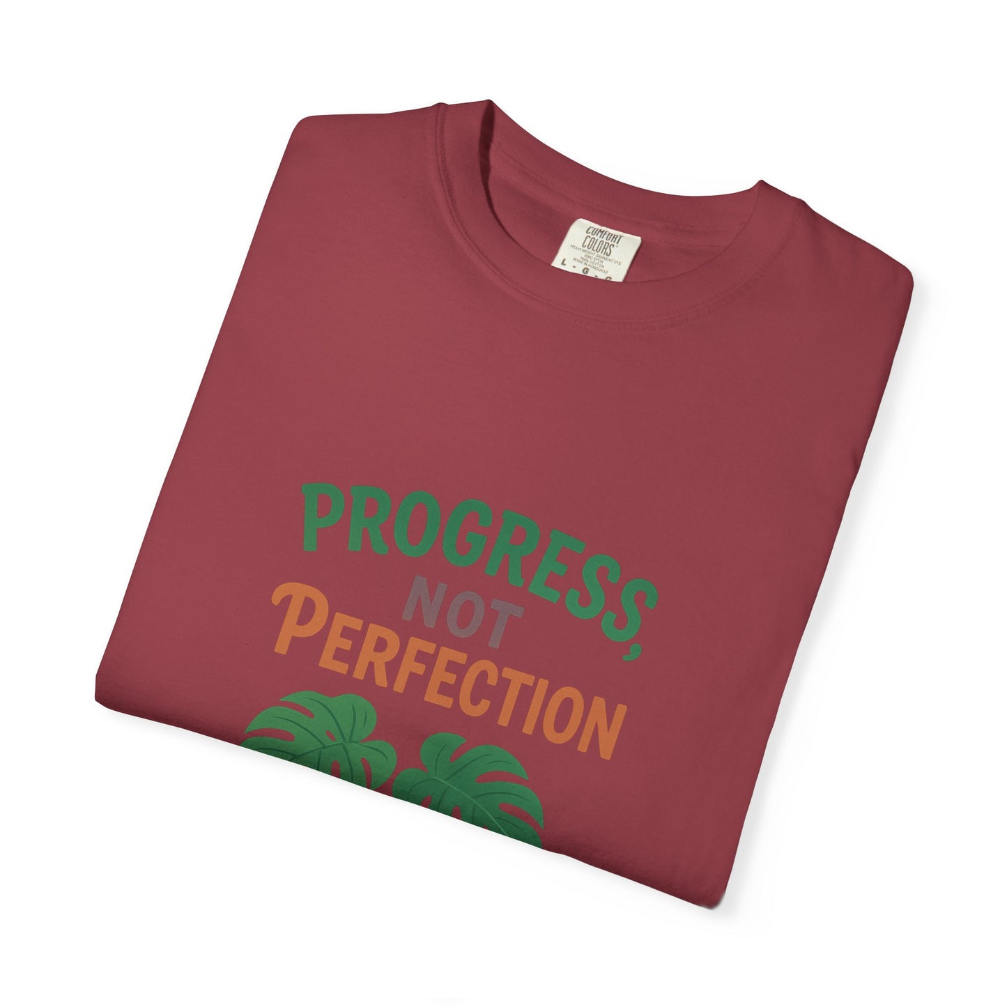 Progress Not Perfection Plant T-Shirt, Casual Unisex Tee, Gift for Plant Lovers, Eco-Friendly Fashion, Gardening Apparel, Relaxed Fit