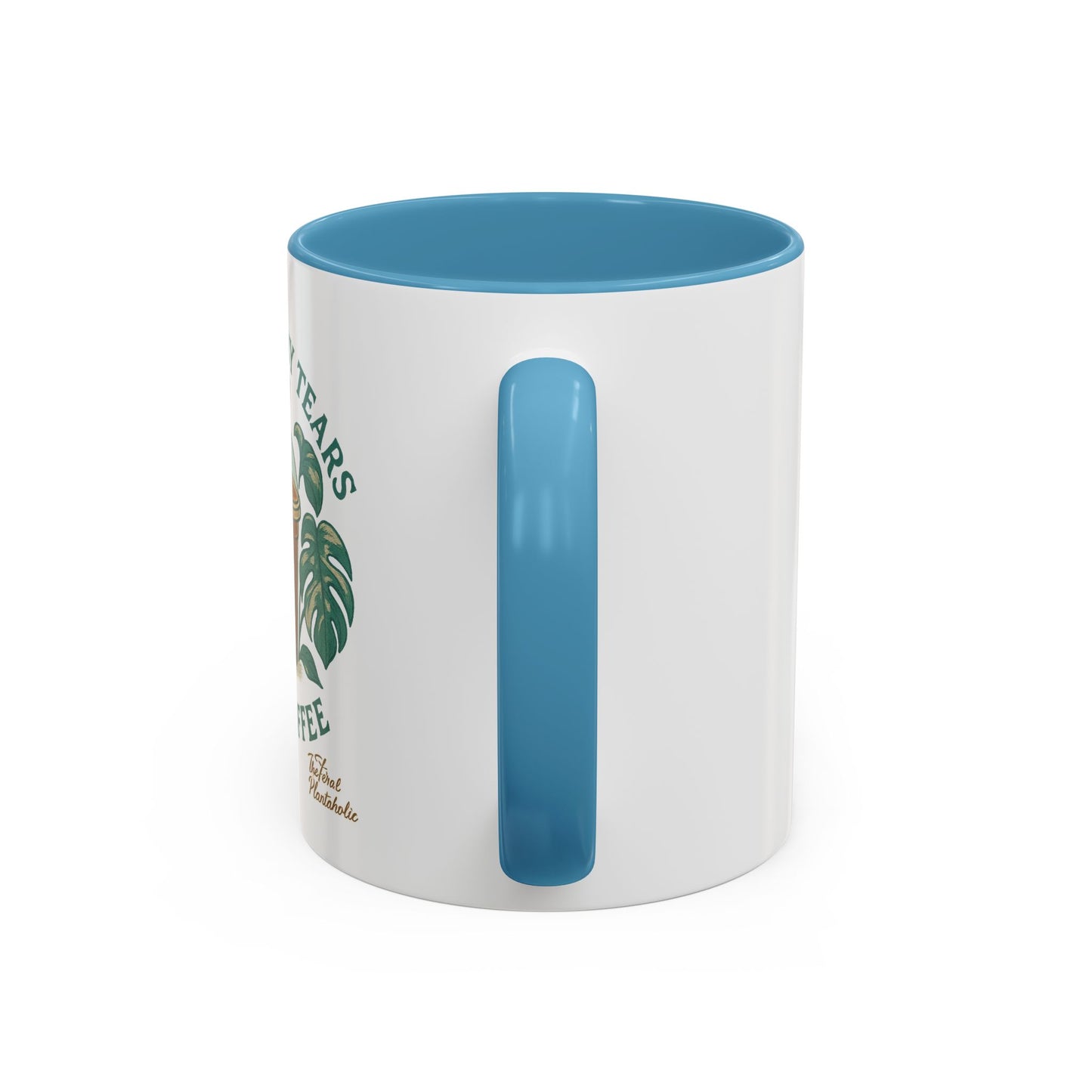 Watered by Tears and Coffee Mug, Funny Coffee Cup, Gift for Coffee Lovers, Inspirational Beverage Mug, Unique Kitchen Decor