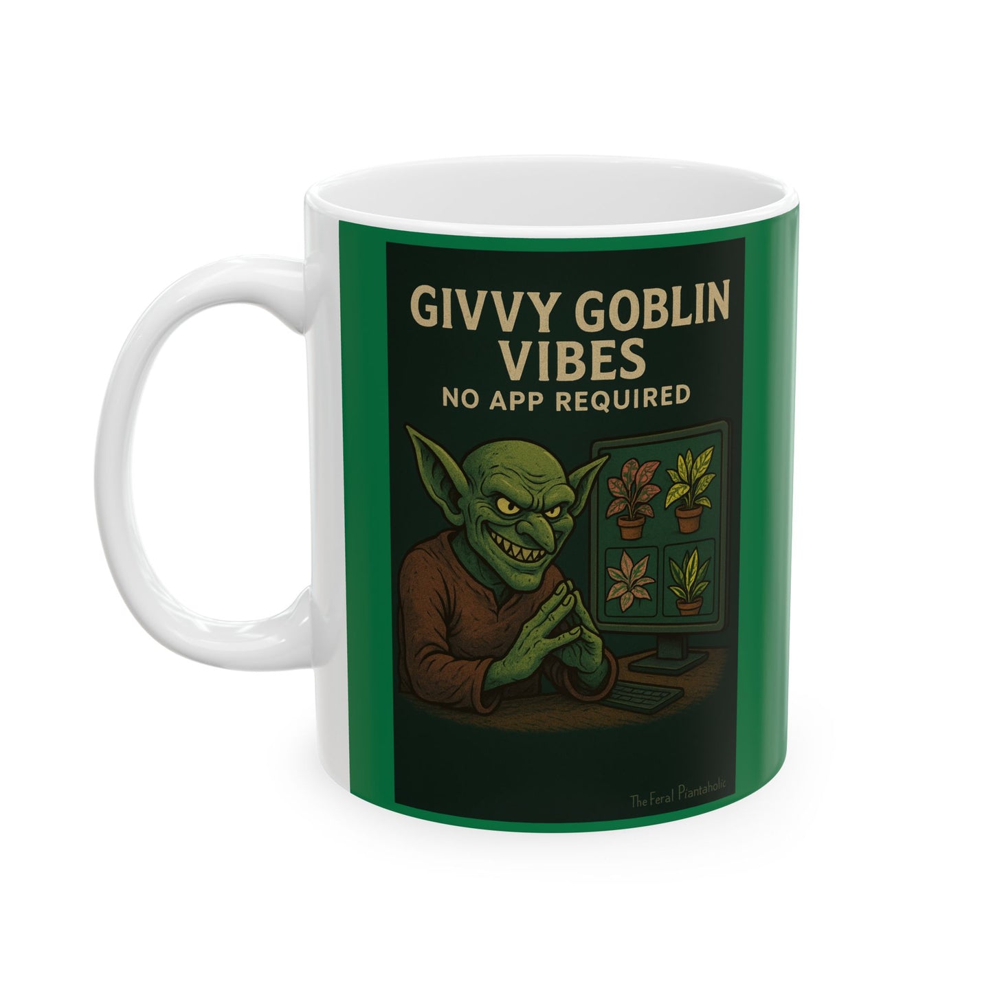 Whimsical Ceramic Mug, Fantasy Coffee Cup, Goblin Theme, Gift for Gamers, Unique Home Decor, Ideal for Holidays