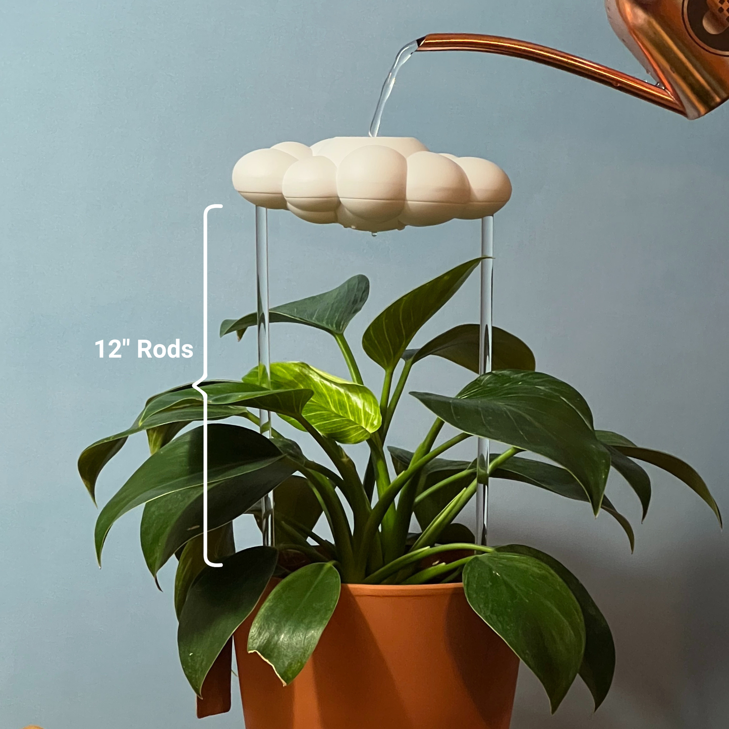 Stormy Dripping Rain Cloud with Glow in the Dark Moon Charm