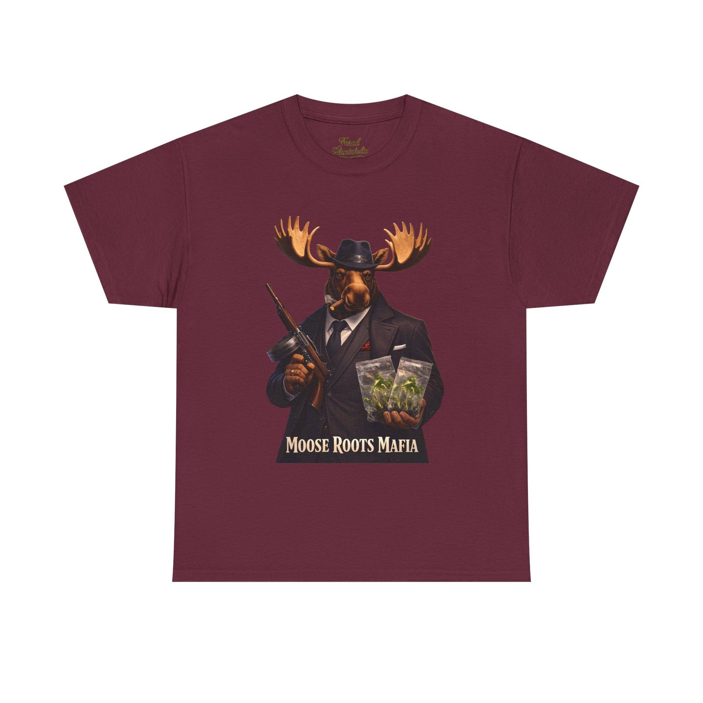Moose Roots Mafia T-Shirt — Retro Moose Gang Artwork Tee