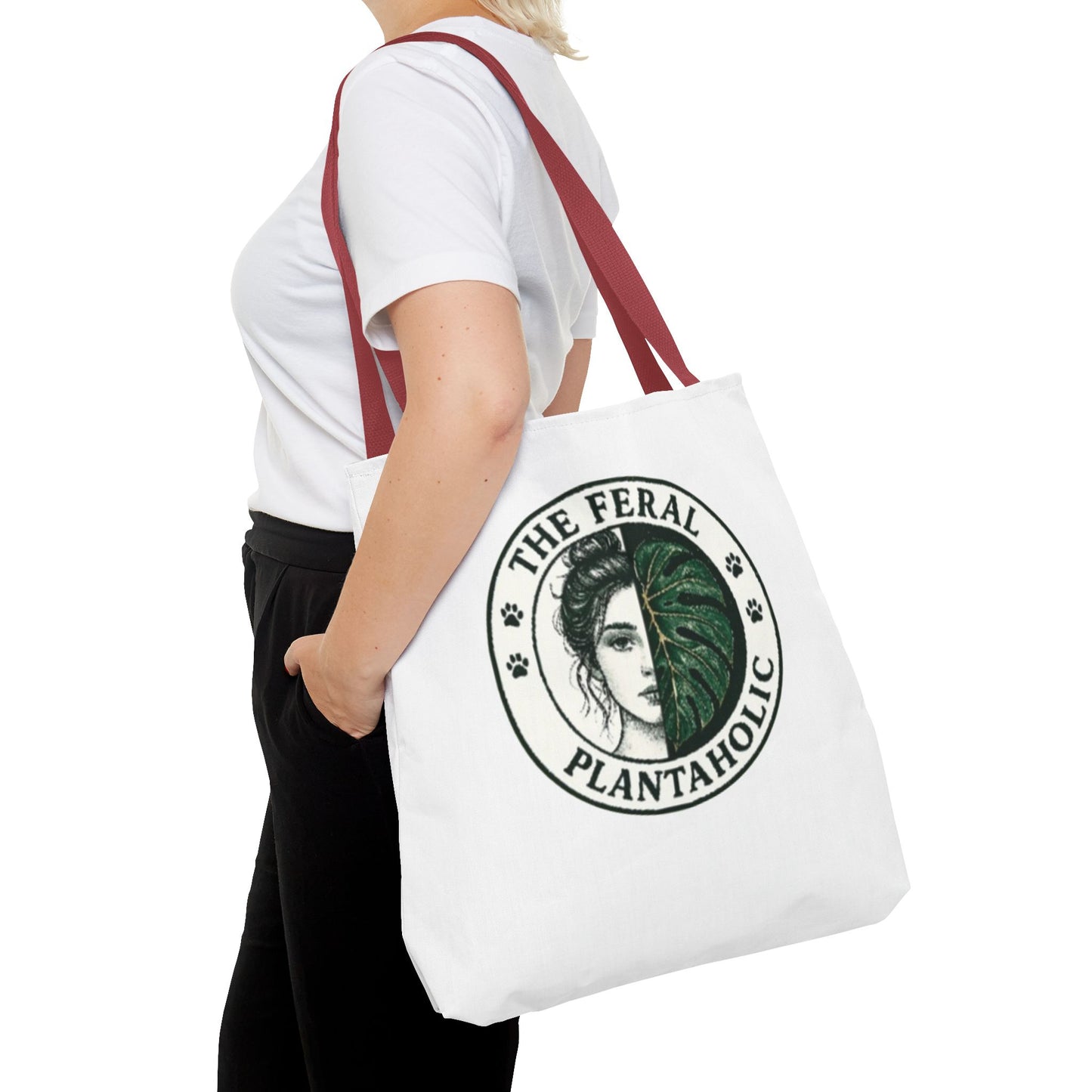 Feral Plantaholic Tote Bag | Eco-Friendly Grocery Bag, Gift for Plant Lovers, Boho Style, Greenery Accessories
