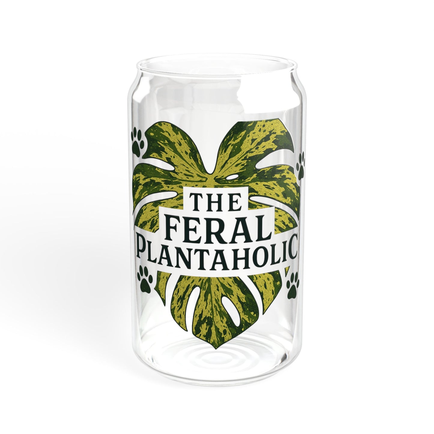 Feral Plantaholic Sipper Glass, 16oz Tropical Drinkware, Eco-Friendly Water Bottle, Cute Gift for Plant Lovers, Indoor Gardening [...]