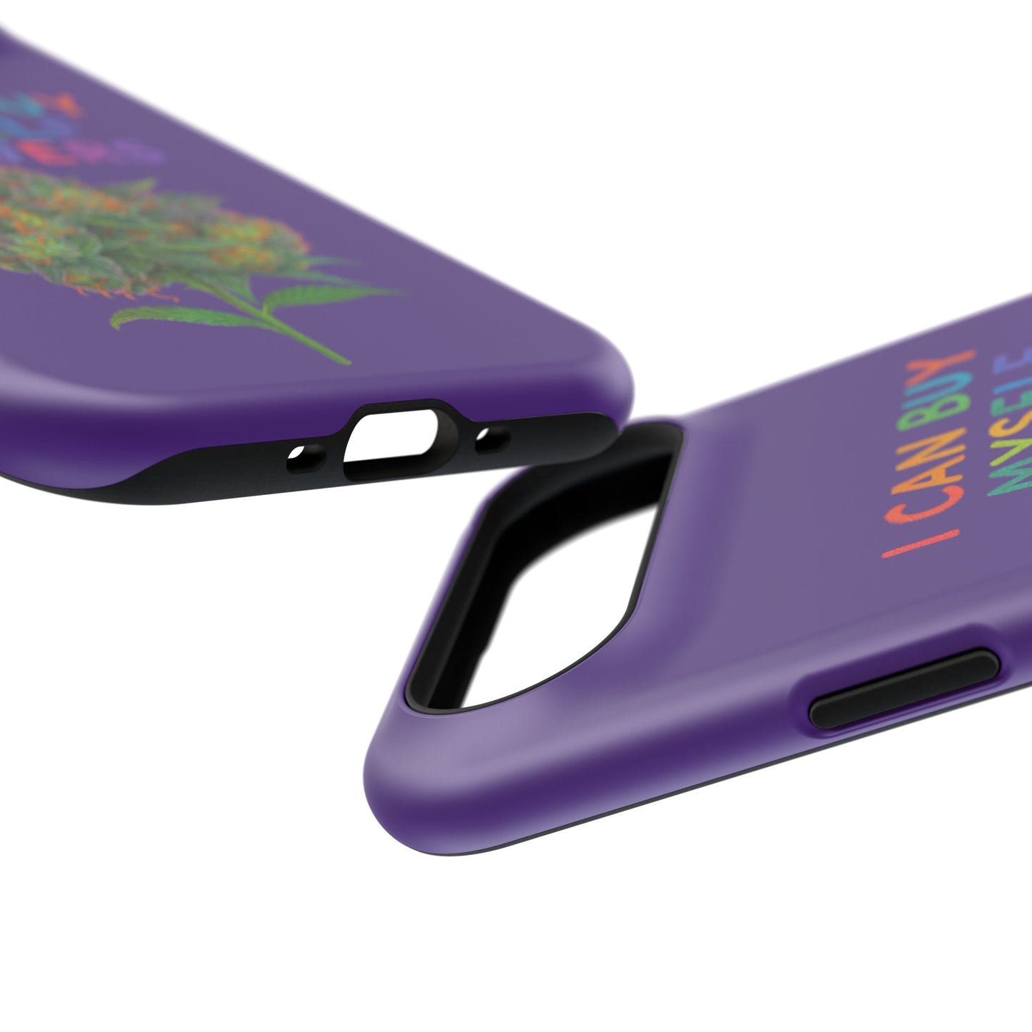 Impact-Resistant Phone Case — "I Can Buy Myself Flowers" Colorful Floral Statement