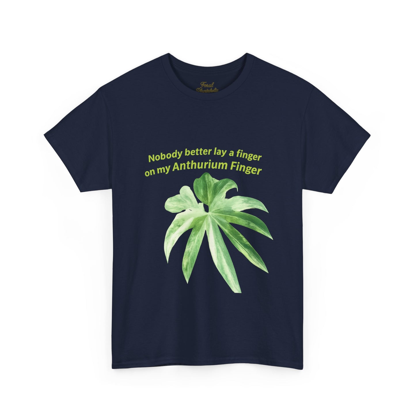 Anthurium Finger T-Shirt — Botanical Plant Lover Tee