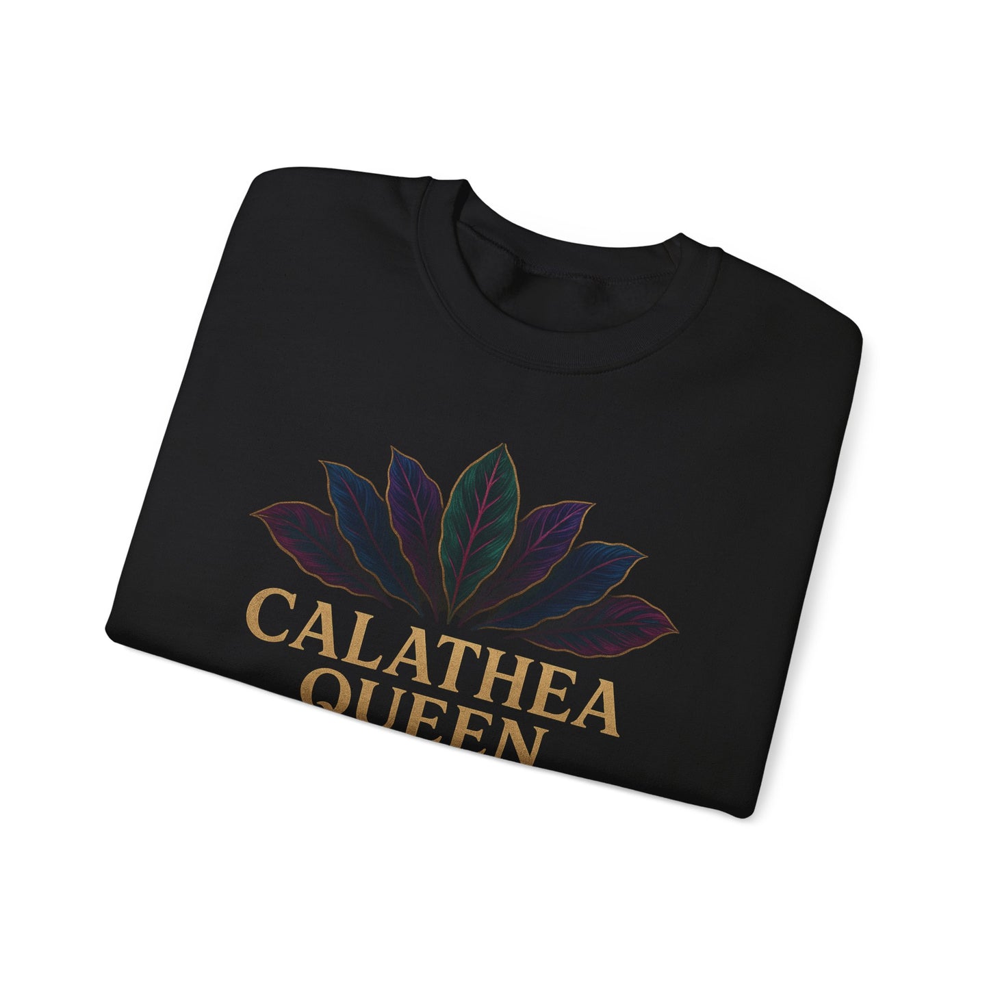 Calathea Queen Sweatshirt - Cozy Crewneck for Plant Lovers, Gift for Gardeners, Lounge Wear, Botanical Fashion, Nature Inspired Apparel