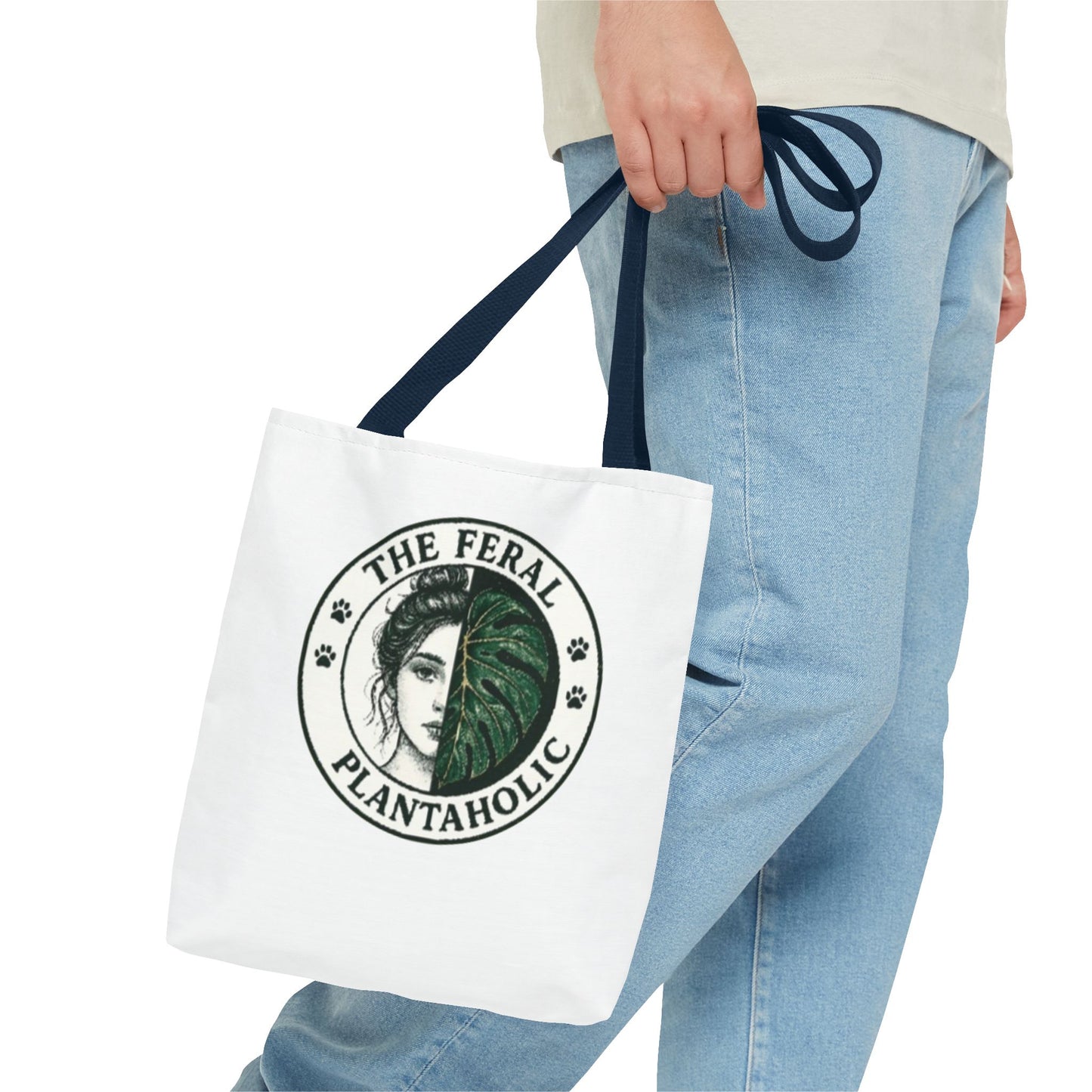 Feral Plantaholic Tote Bag | Eco-Friendly Grocery Bag, Gift for Plant Lovers, Boho Style, Greenery Accessories