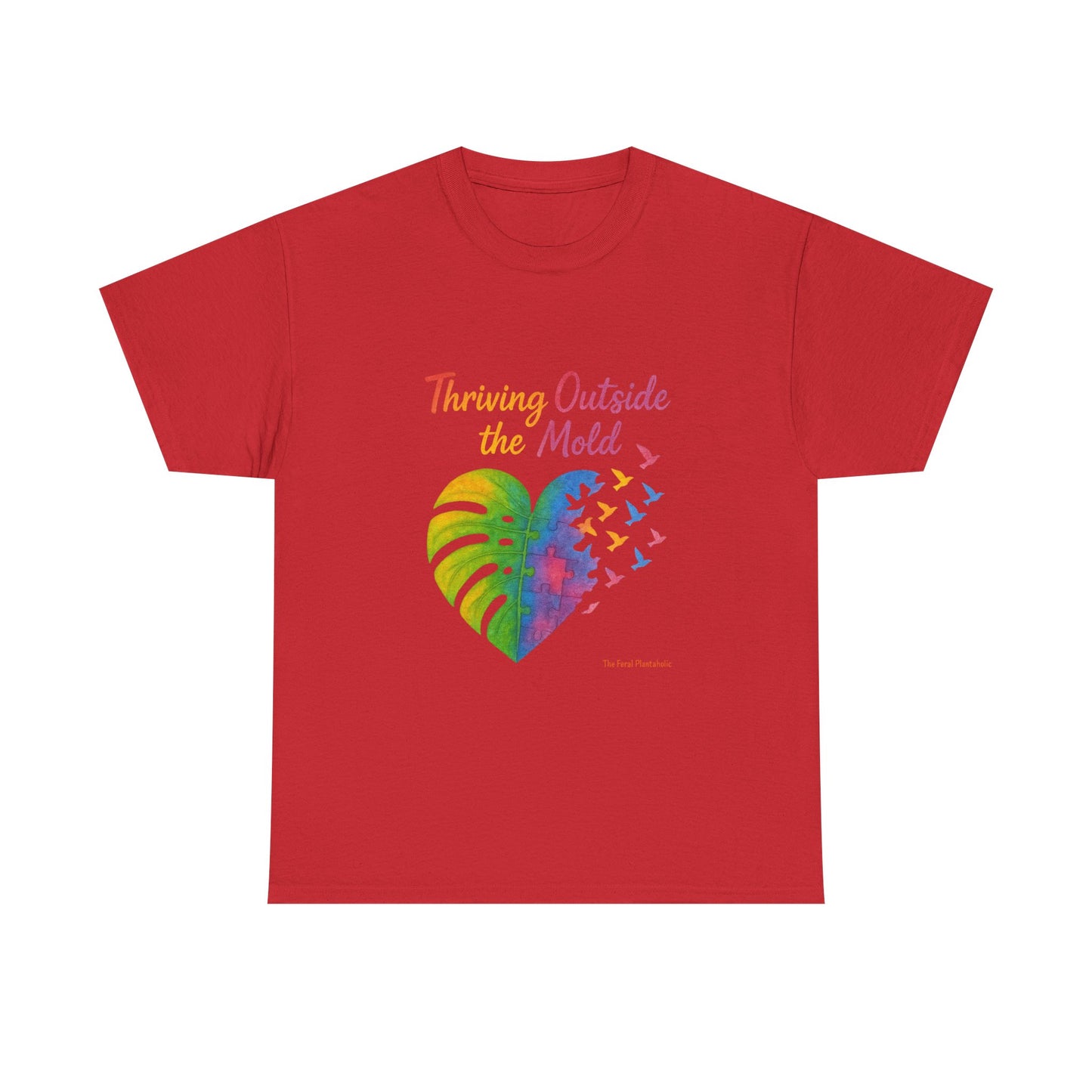 Colorful Inspirational T-Shirt, Unisex Heavy Cotton Tee for Moods, Casual Wear, Gifts for Friends, Self-Love, Spring Fashion