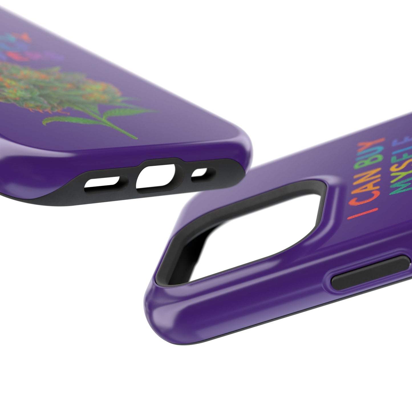 Impact-Resistant Phone Case — "I Can Buy Myself Flowers" Colorful Floral Statement