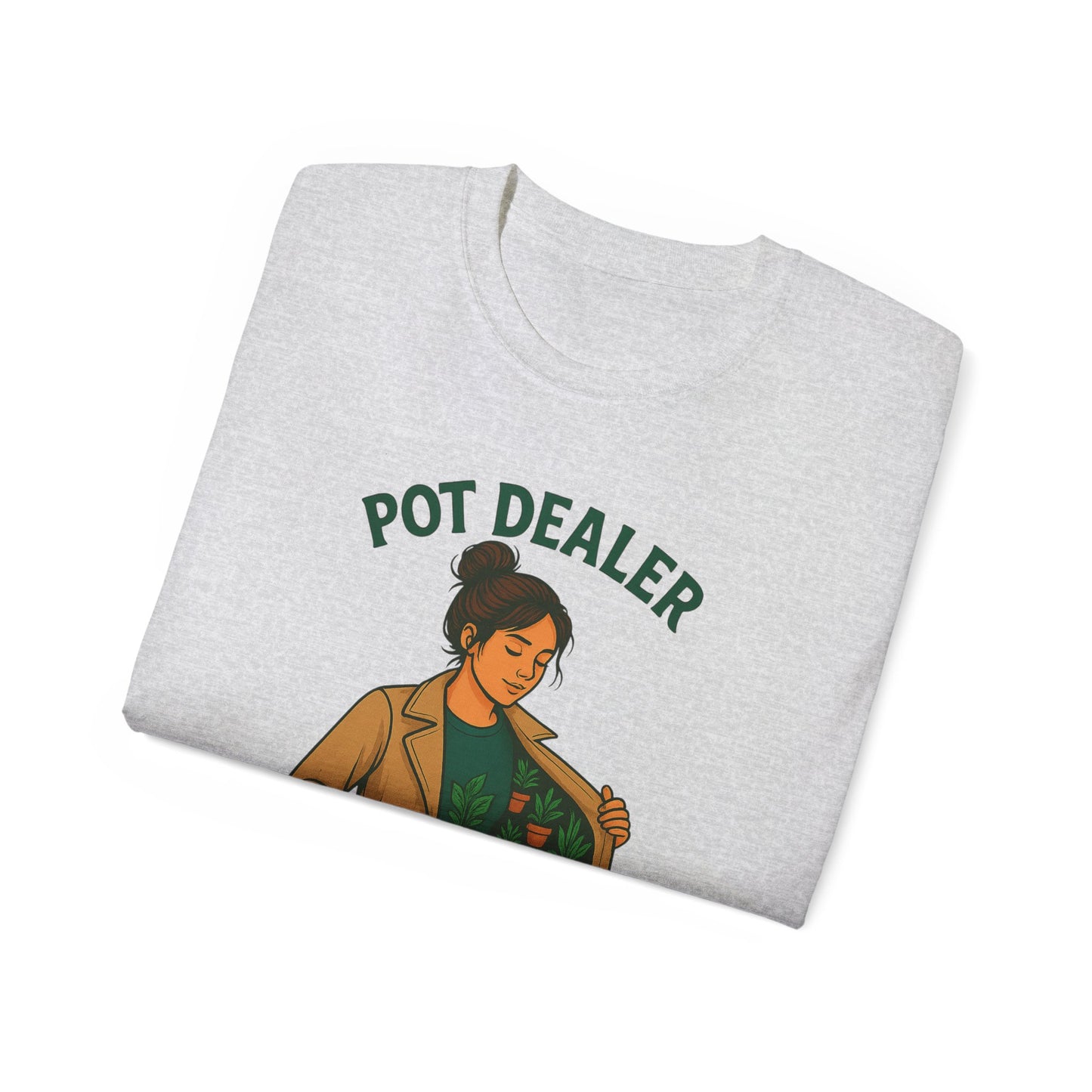 Pot Dealer Unisex Tee - Fun Plant Lover Gift, Gardening Shirt, Cute T-Shirt for Herb Enthusiasts, Plant Lover Apparel, Nature Lover Style