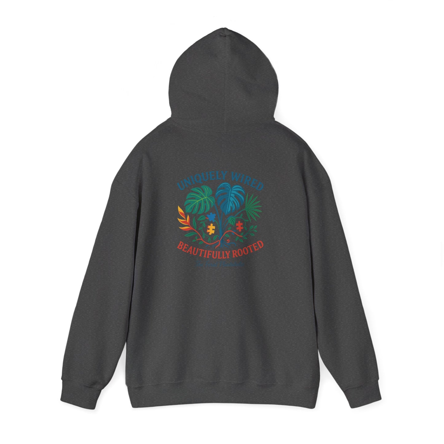 Unique Beautifully Rooted Hoodie, Tropical Sweatshirt, Unisex Hooded Sweatshirt, Casual Apparel, Eco-friendly Fashion
