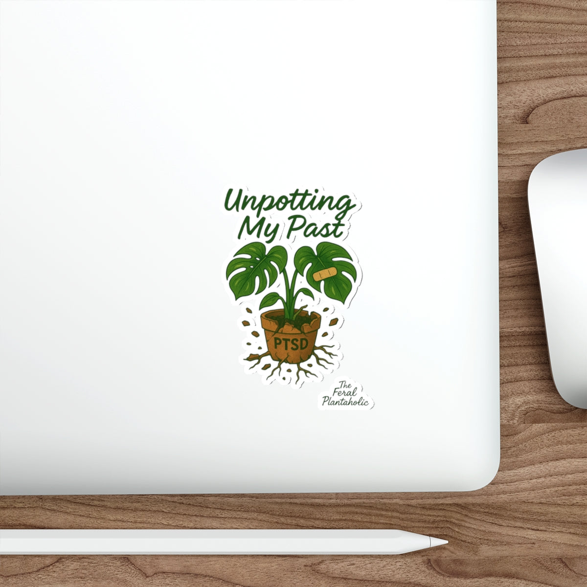PTSD Awareness Die-Cut Stickers - Unpotting My Past Design