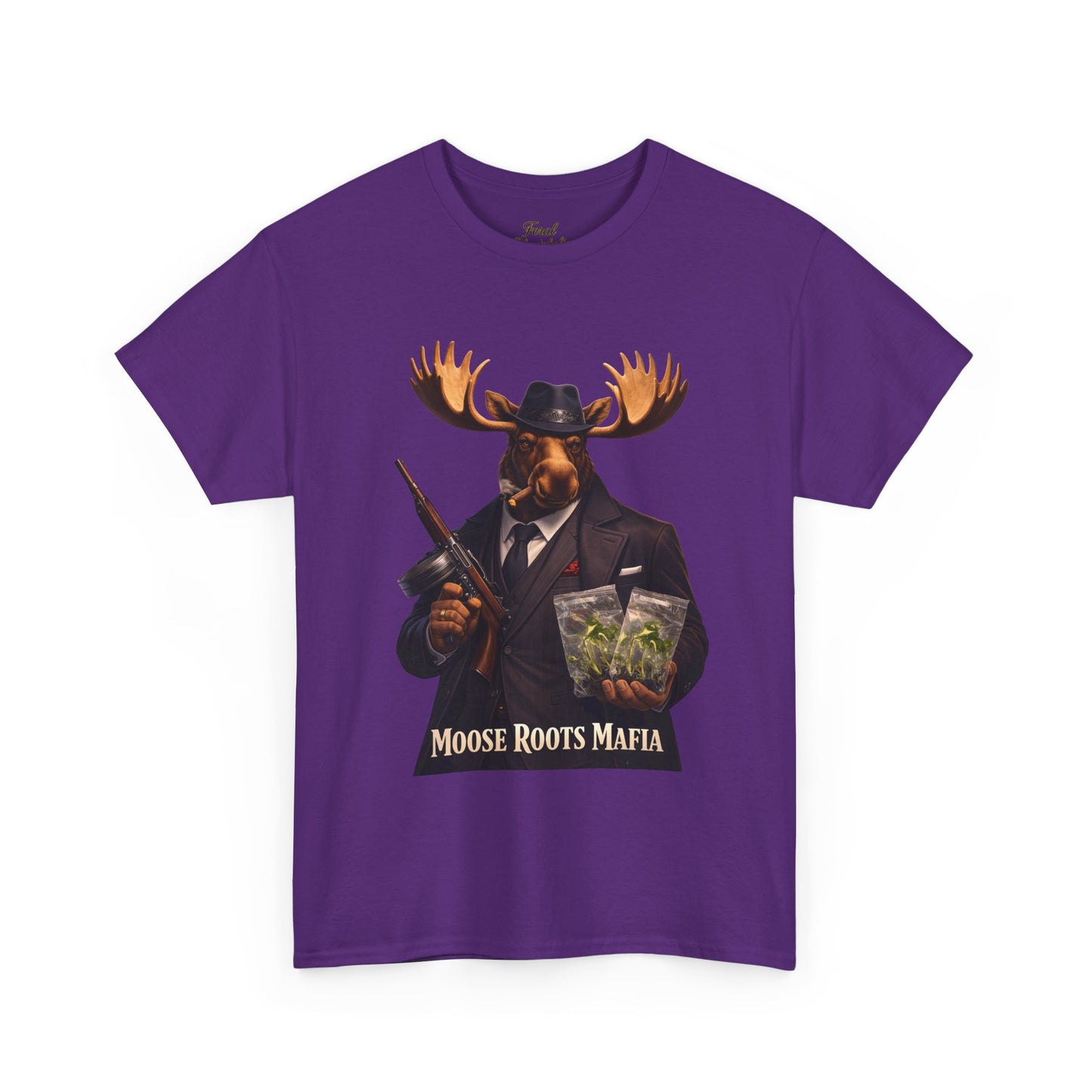 Moose Roots Mafia T-Shirt — Retro Moose Gang Artwork Tee