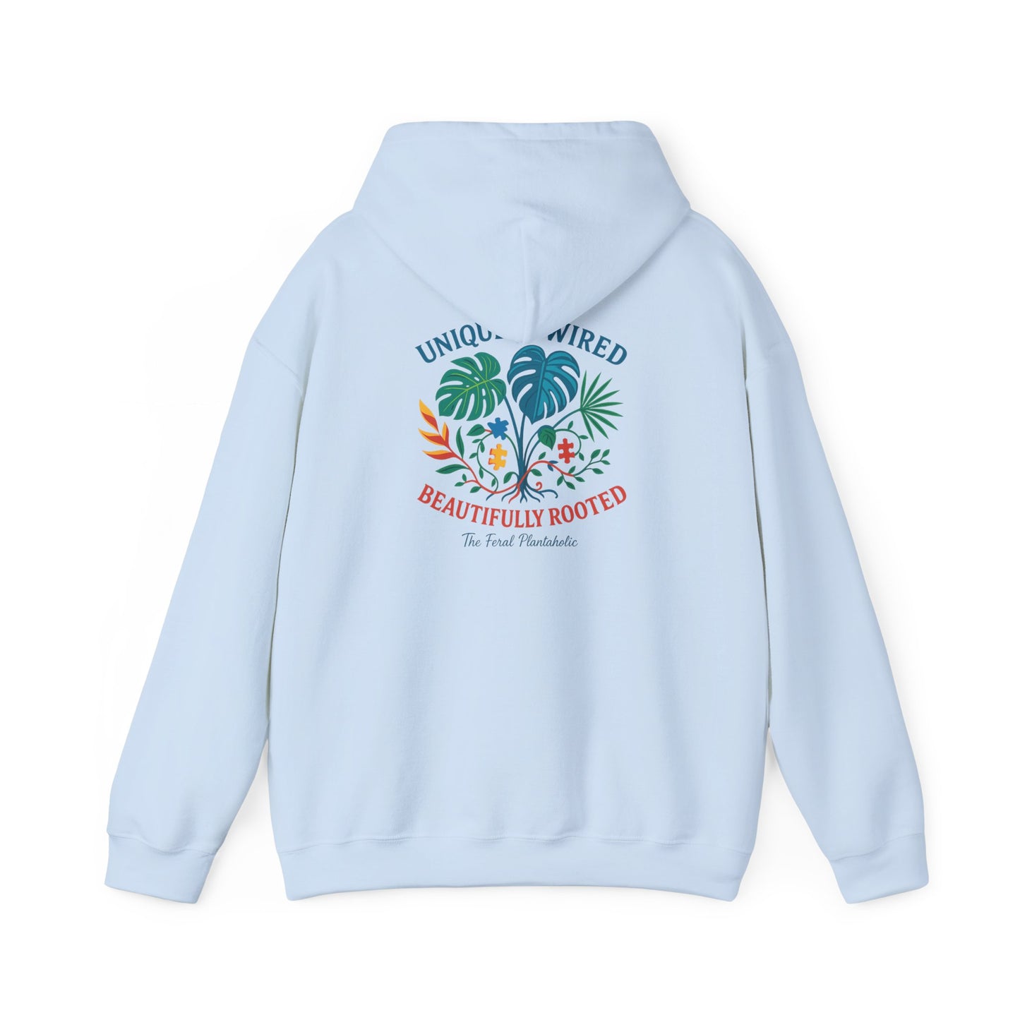Unique Beautifully Rooted Hoodie, Tropical Sweatshirt, Unisex Hooded Sweatshirt, Casual Apparel, Eco-friendly Fashion