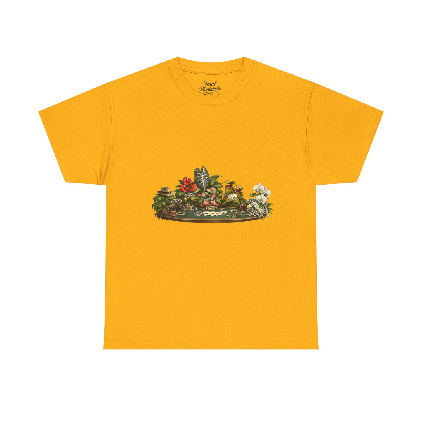 Vintage Botanical Dish Garden Tee — Floral Still Life Graphic T-Shirt