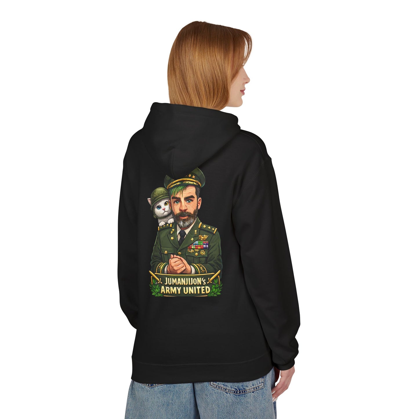 JUMANGIJON ARMY Hoodie — Jumanjiun’s Army United Graphic Hoodie (White)