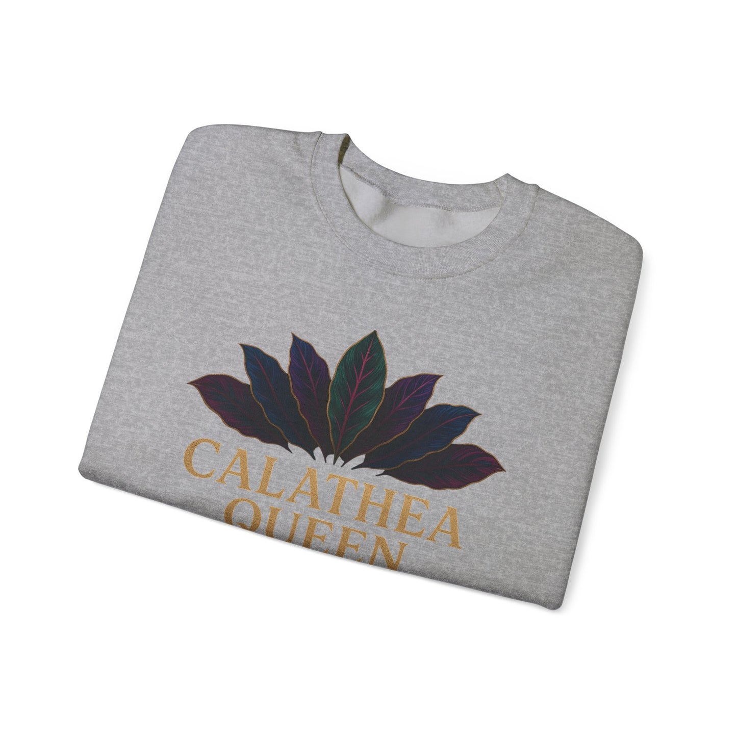 Calathea Queen Sweatshirt - Cozy Crewneck for Plant Lovers, Gift for Gardeners, Lounge Wear, Botanical Fashion, Nature Inspired Apparel