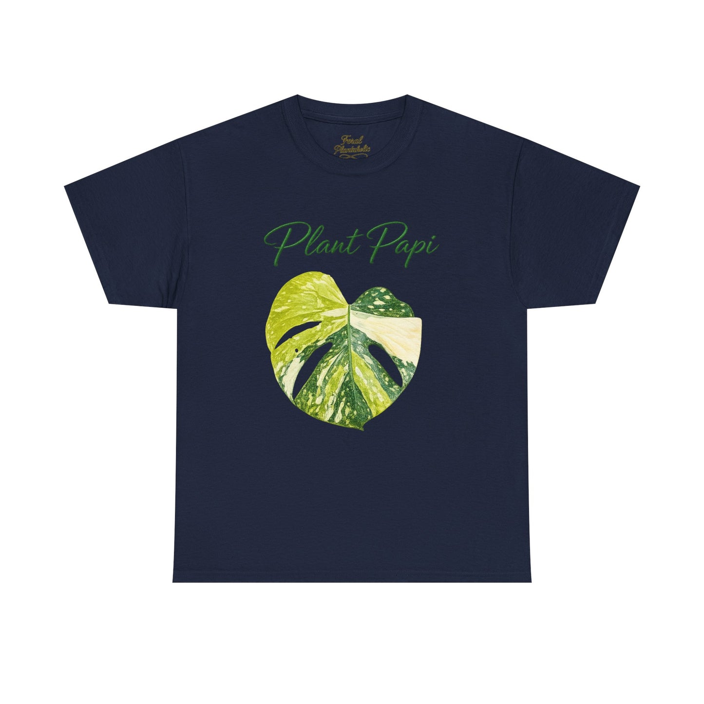 Plant Papi T-Shirt — Green Monstera Heart Graphic Tee for Plant Lovers
