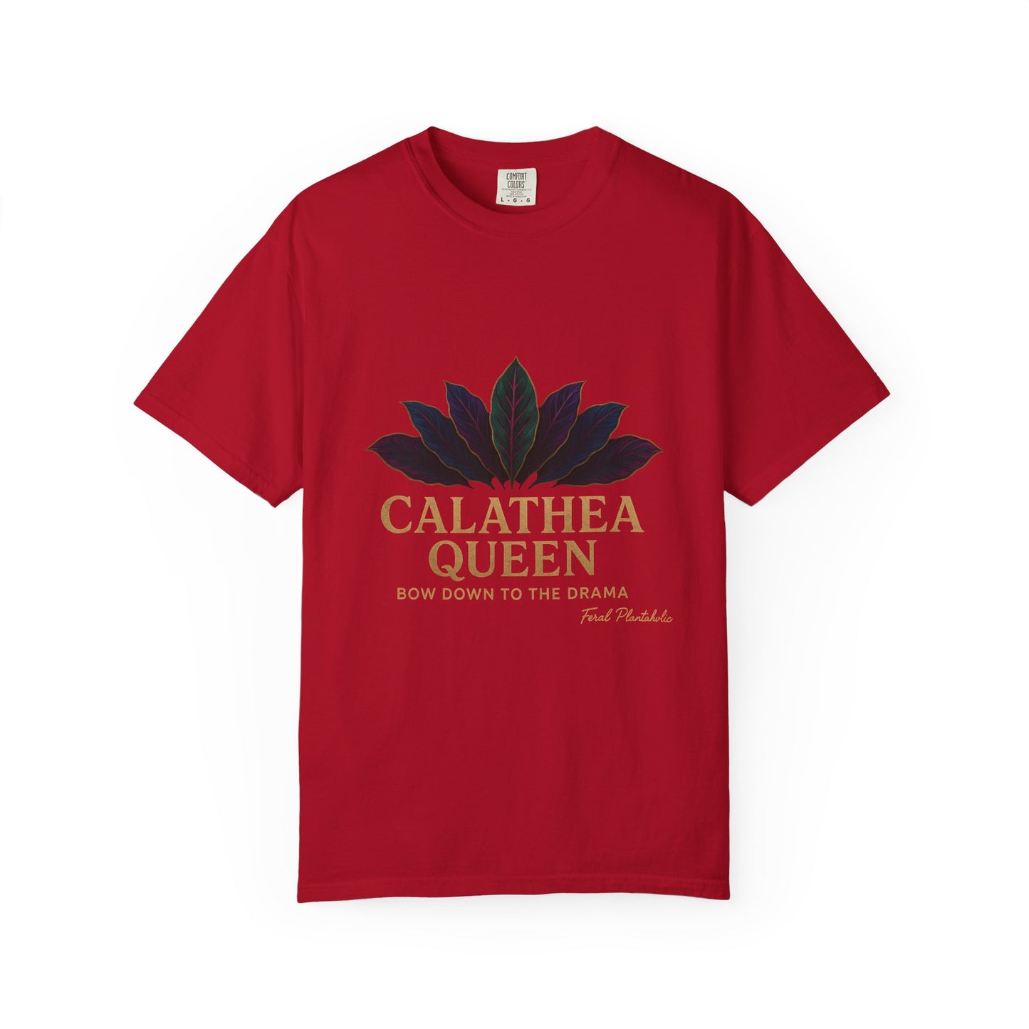Calathea Queen T-Shirt | Unisex Plant Lover Tee, Botanical Gift, Houseplant Apparel, Nature Lover Wear, Eco-Friendly Statement Top