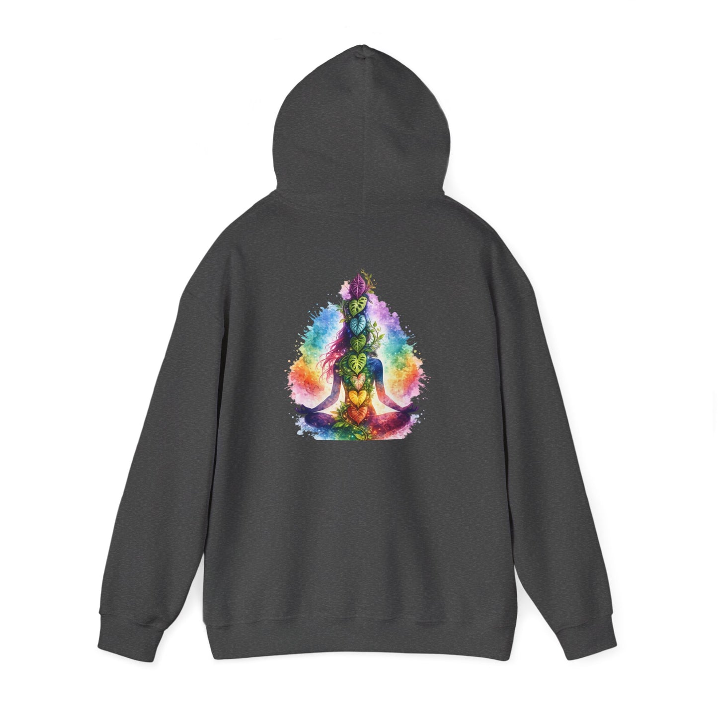 Meditation Chakra Hoodie — Colorful Rainbow Yoga Spiritual Sweatshirt