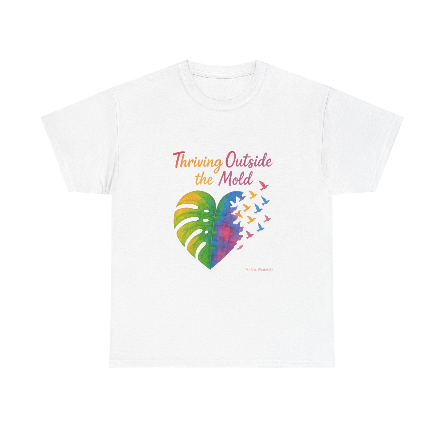 Colorful Inspirational T-Shirt, Unisex Heavy Cotton Tee for Moods, Casual Wear, Gifts for Friends, Self-Love, Spring Fashion