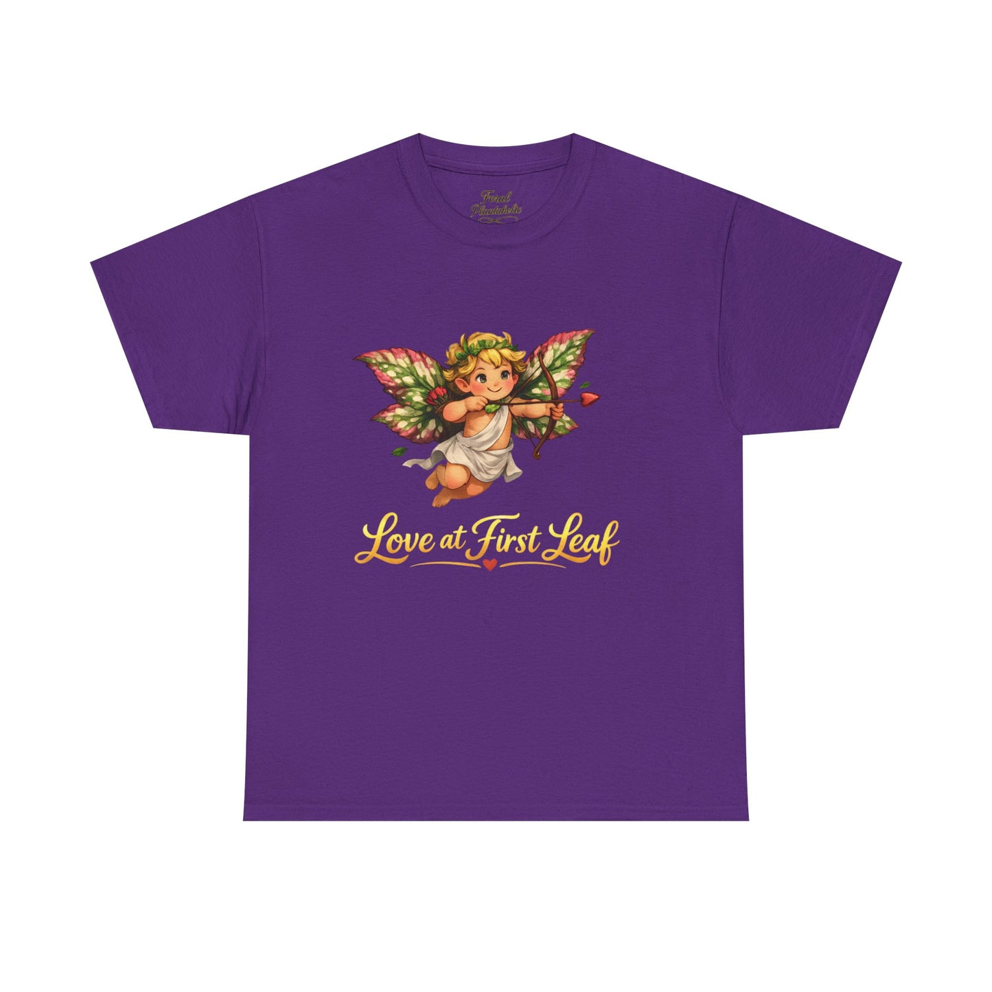 Love at First Leaf T‑Shirt — Vintage Cherub Fairy Graphic Tee