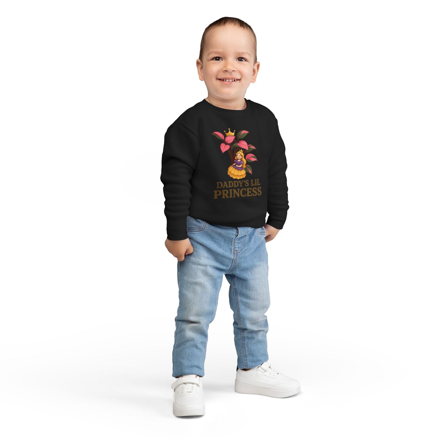 Toddler Sweatshirt - Daddy's Lil Princess, Cute Kids Sweatshirt, Toddler Gifts, Birthday Apparel, Little Princess Outfit, Baby Shower Gift
