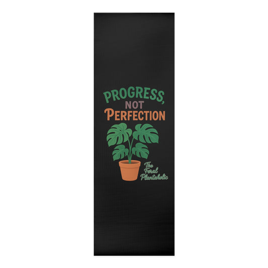Inspirational Foam Yoga Mat - "Progress, Not Perfection" – Perfect for Home, Studio, Fitness Enthusiasts, Mindfulness, Gift Idea