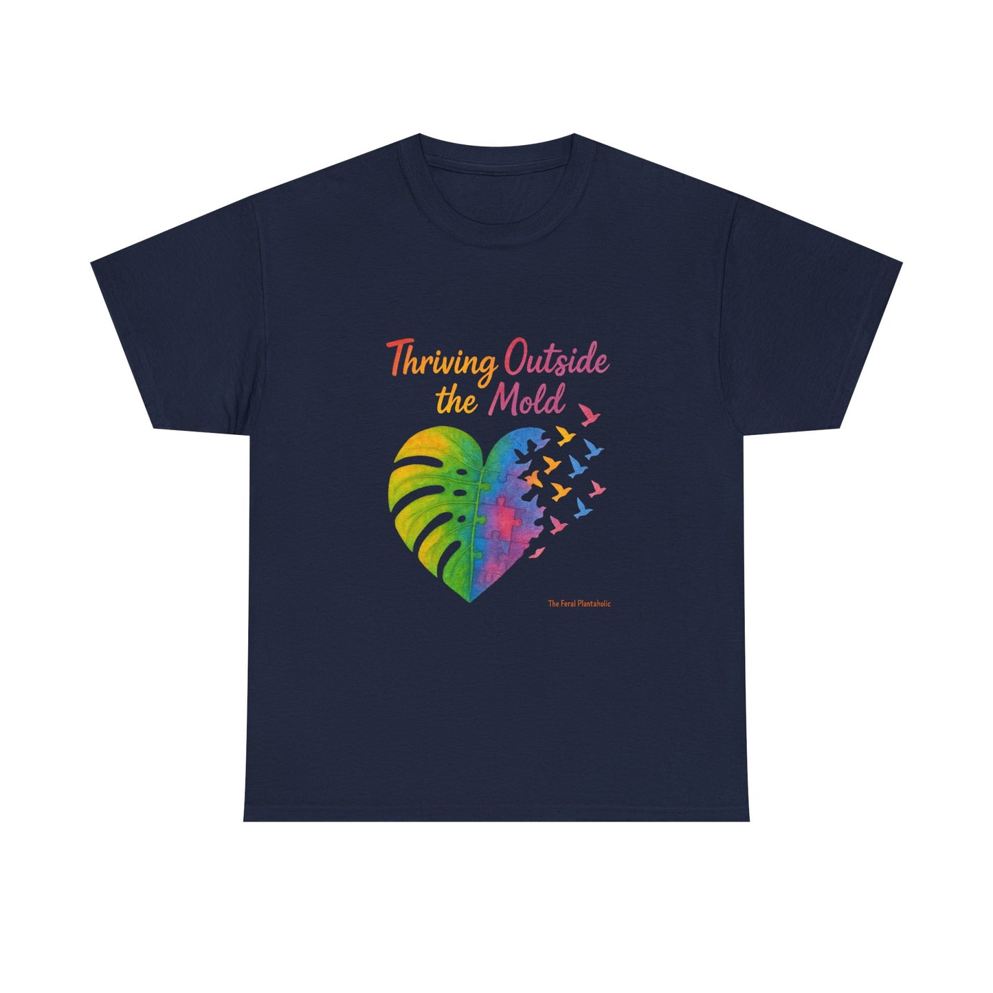Colorful Inspirational T-Shirt, Unisex Heavy Cotton Tee for Moods, Casual Wear, Gifts for Friends, Self-Love, Spring Fashion