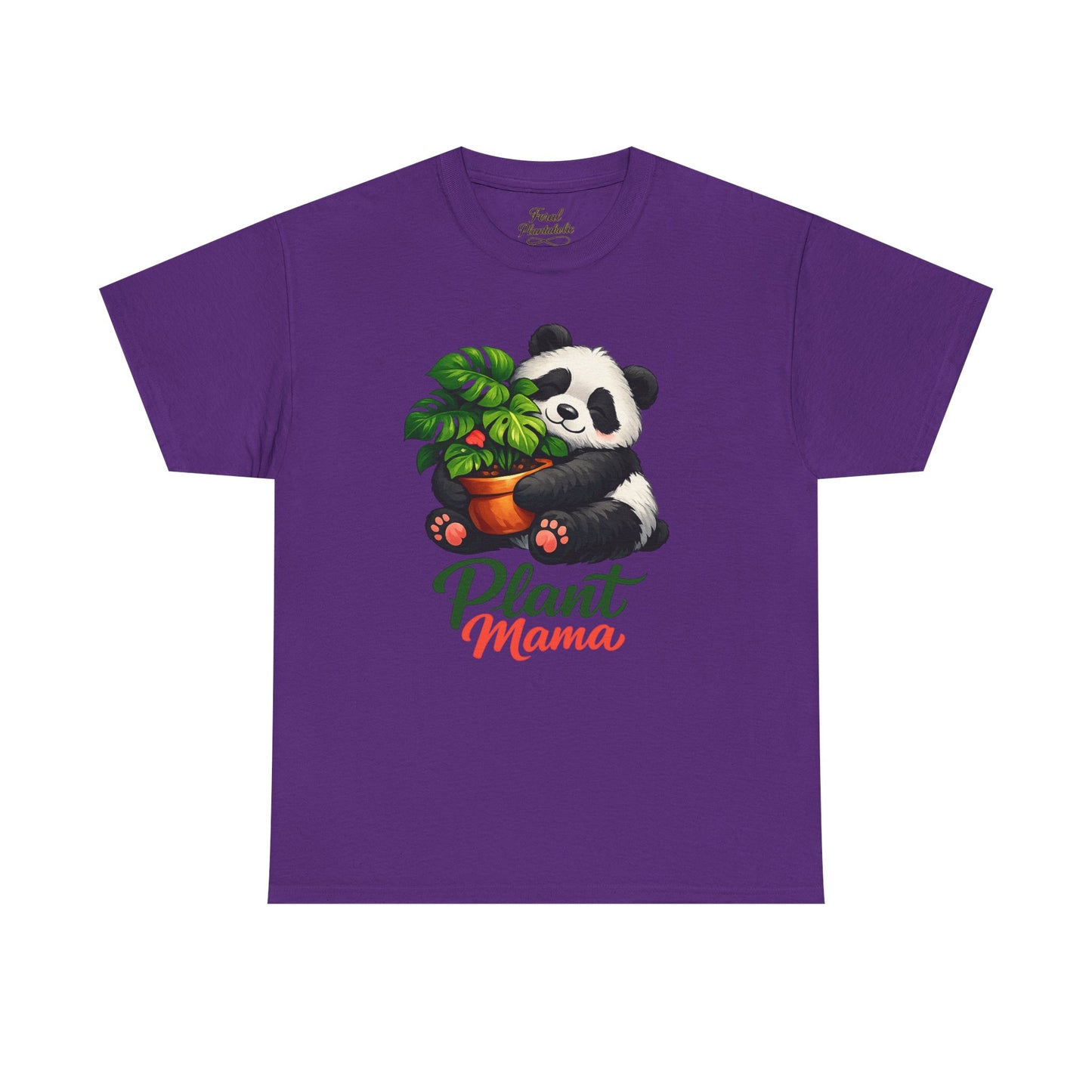 Plant Mama T-Shirt — Cute Panda Holding Potted Plant | Gardener Gift