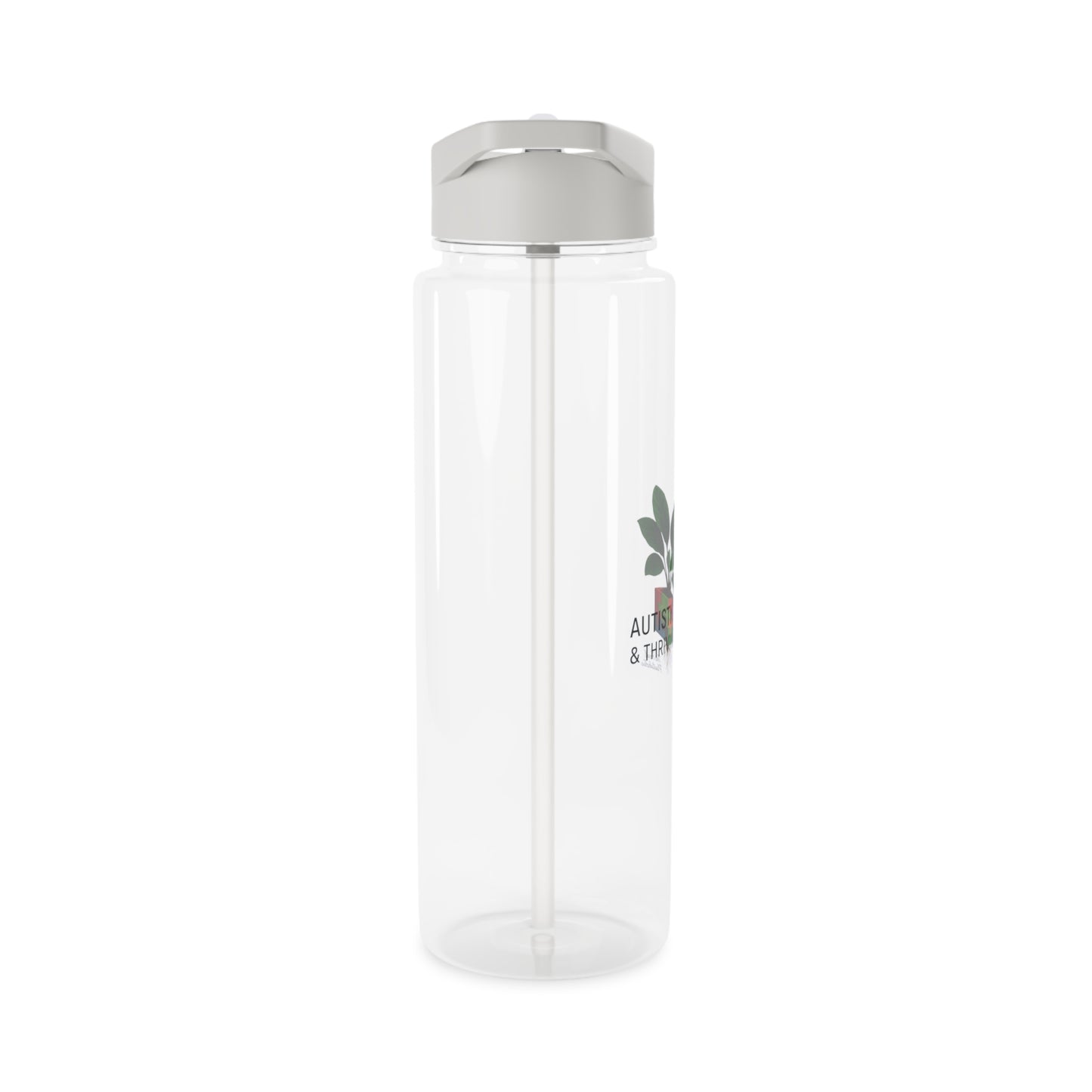 Tritan Water Bottle, Autistic and Thriving, Inspirational Gift, Hydration Bottle, Eco-Friendly Drinkware, Motivational Water Jug