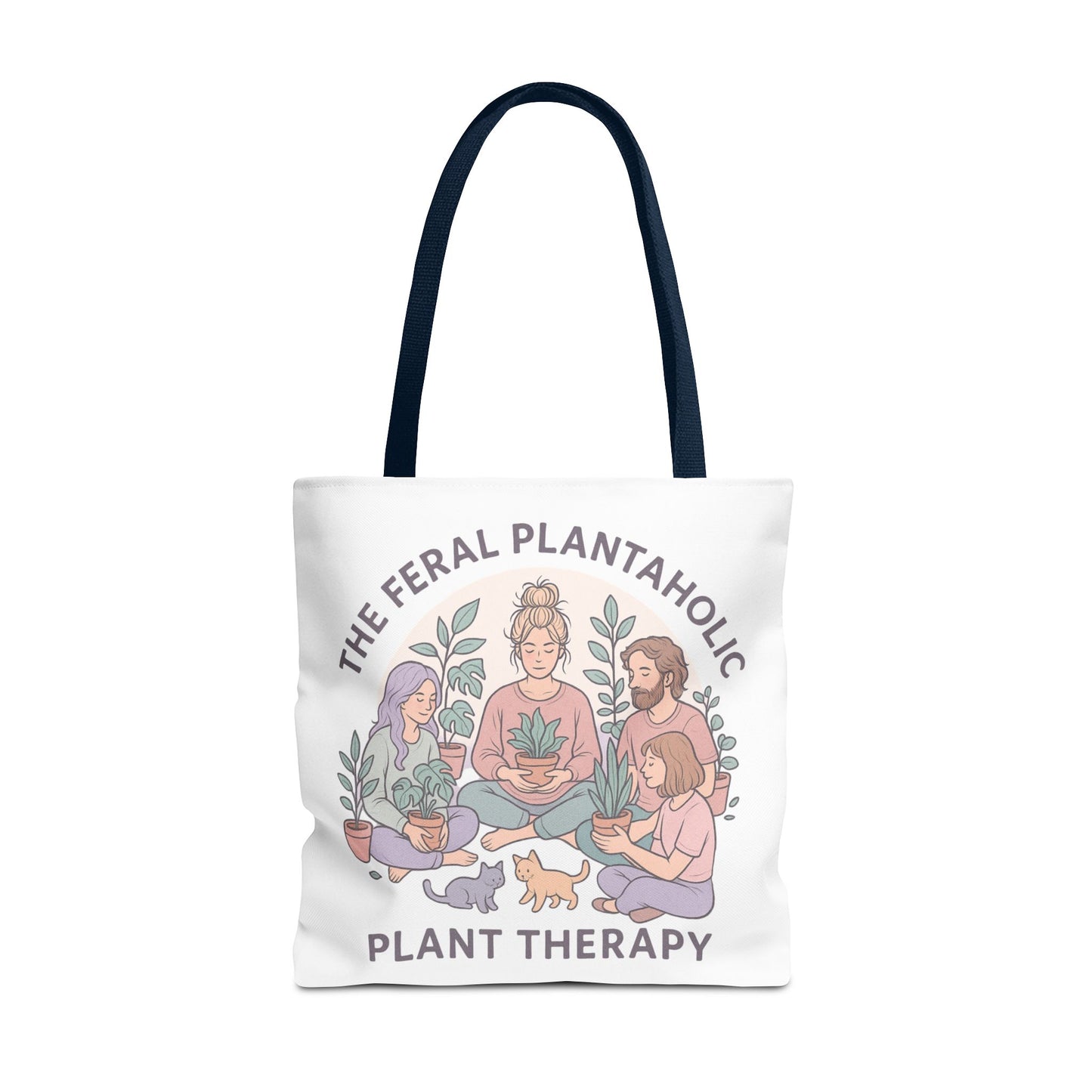 Feral Plantaholic Tote Bag, Plant Therapy Bag, Eco-Friendly Tote, Gifts for Gardeners, Plant Lover Accessories, Boho Style