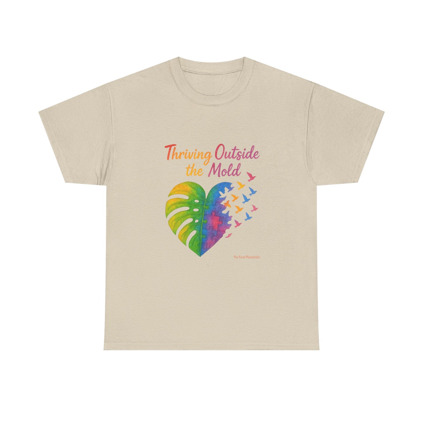 Colorful Inspirational T-Shirt, Unisex Heavy Cotton Tee for Moods, Casual Wear, Gifts for Friends, Self-Love, Spring Fashion