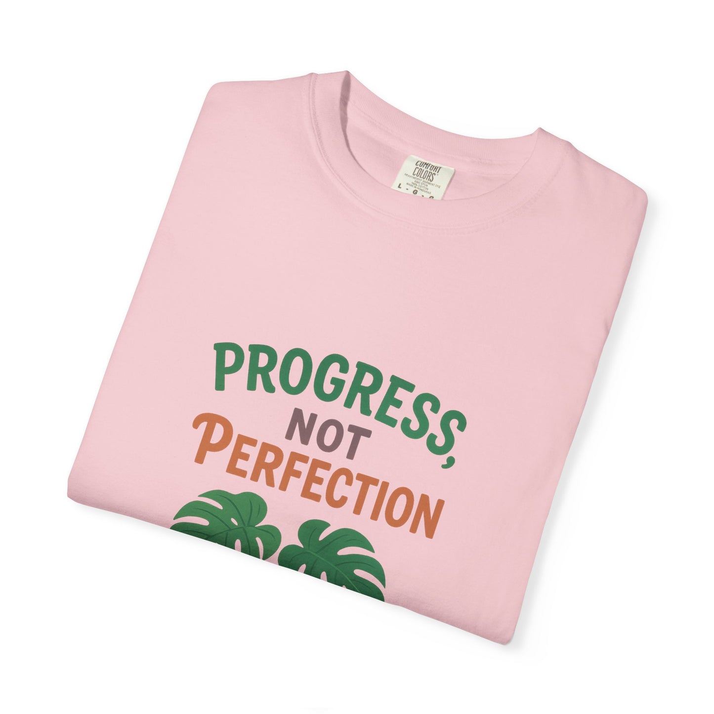 Progress Not Perfection Plant T-Shirt, Casual Unisex Tee, Gift for Plant Lovers, Eco-Friendly Fashion, Gardening Apparel, Relaxed Fit
