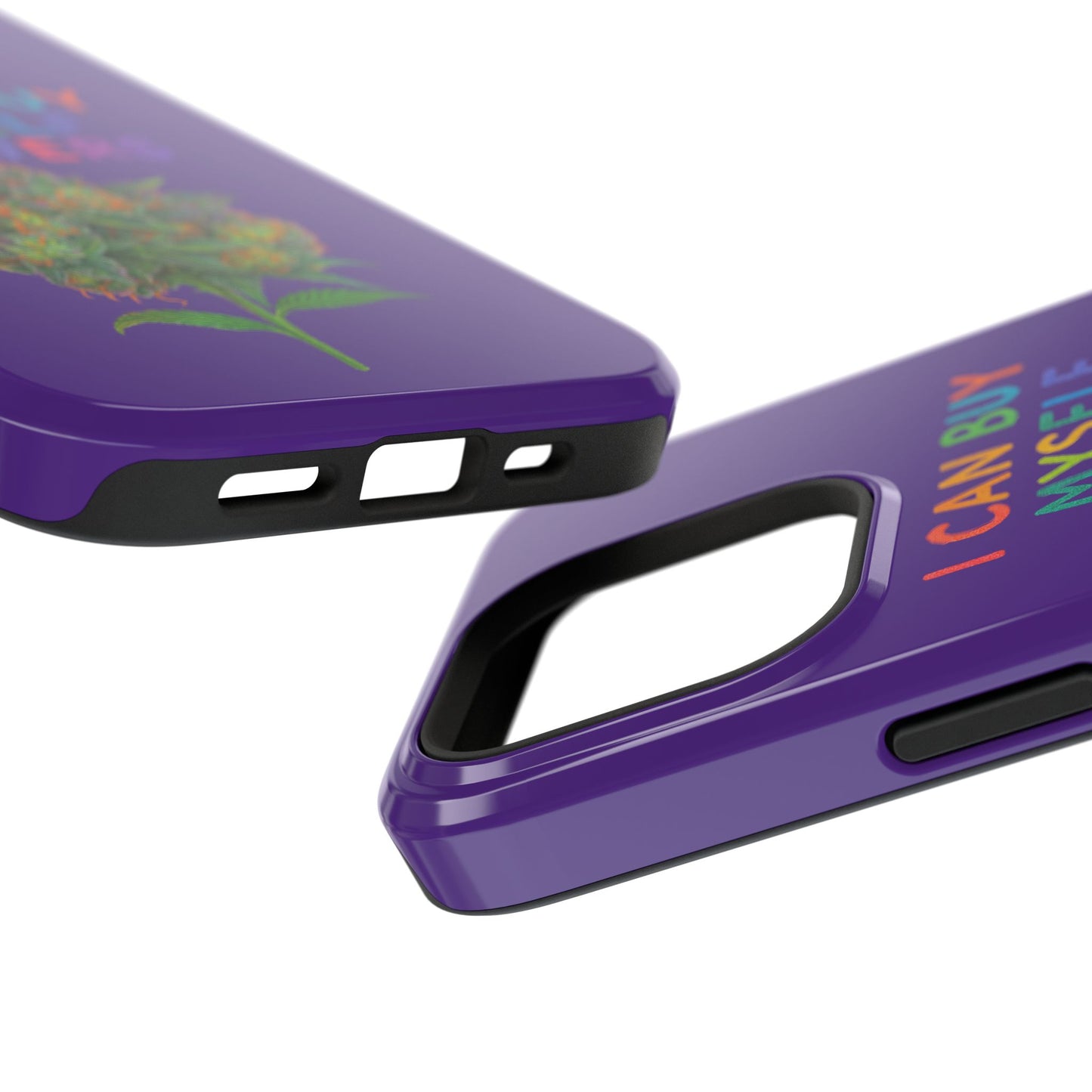 Impact-Resistant Phone Case — "I Can Buy Myself Flowers" Colorful Floral Statement