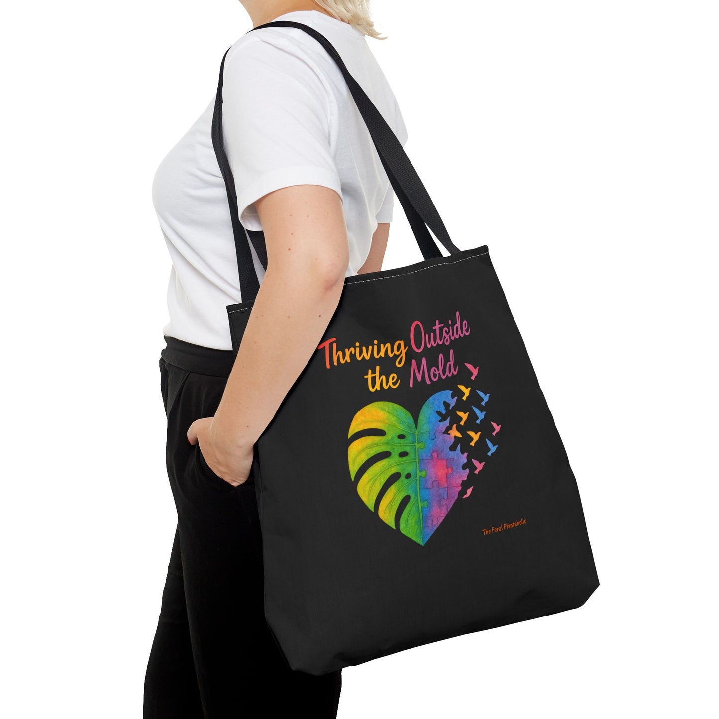Vibrant Motivational Tote Bag | Thriving Outside the Mold | Eco-Friendly Bag, Inspirational Gift, Beach Tote, Everyday Carryall