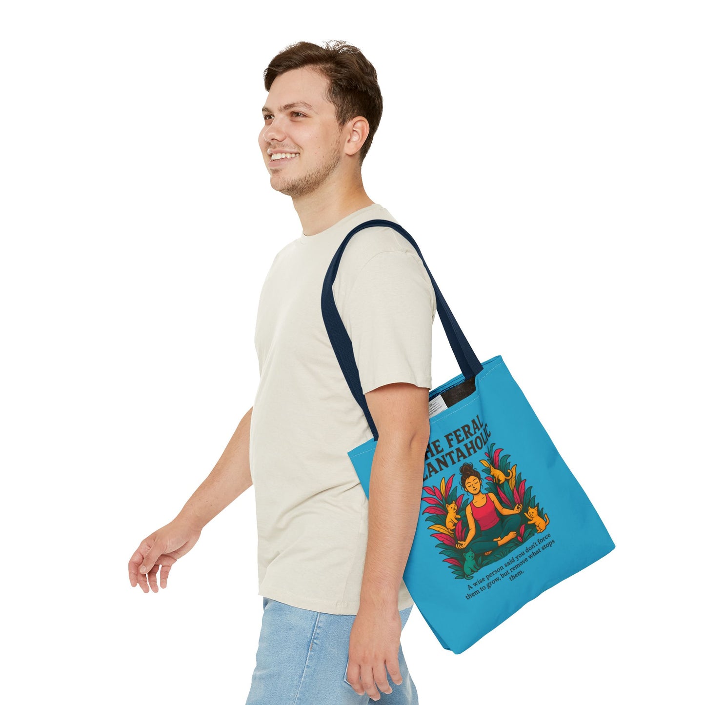Feral Plantaholic Tote Bag - Eco-Friendly Shopping Bag, Gardening Lover Gift, Nature Enthusiast Accessory, Earth Day Must-Have