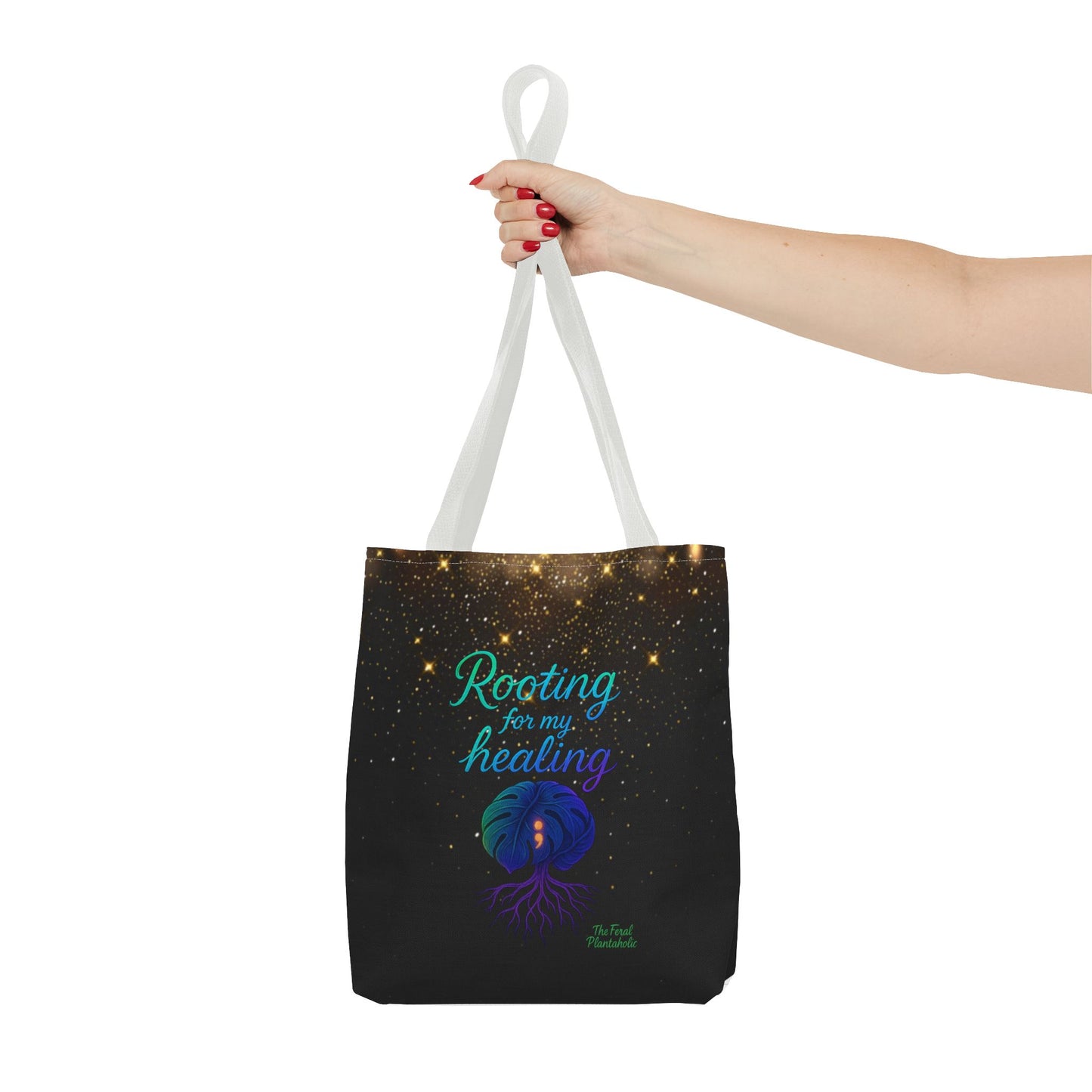 Healing Affirmation Tote Bag, Empowering Tote, Gift for Wellness, Inspirational Bag, Motivational Tote, Self-Care Accessory