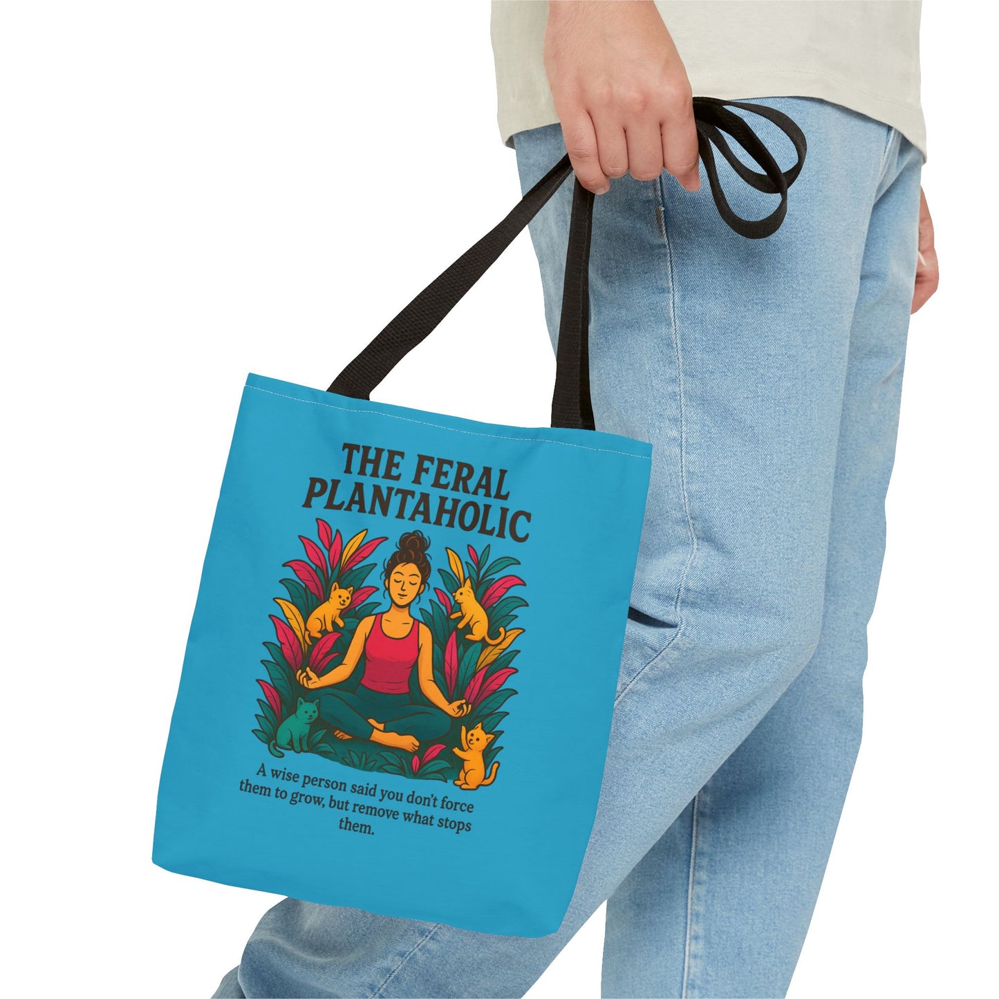 Feral Plantaholic Tote Bag - Eco-Friendly Shopping Bag, Gardening Lover Gift, Nature Enthusiast Accessory, Earth Day Must-Have