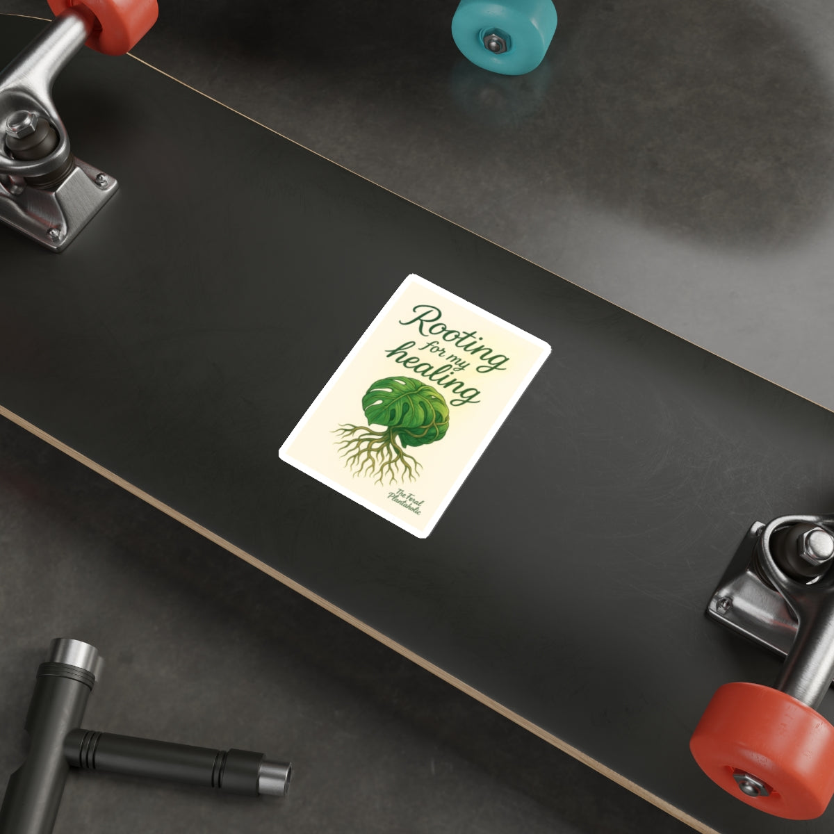 Rooting for My Healing Die-Cut Stickers - Inspirational Plant Design