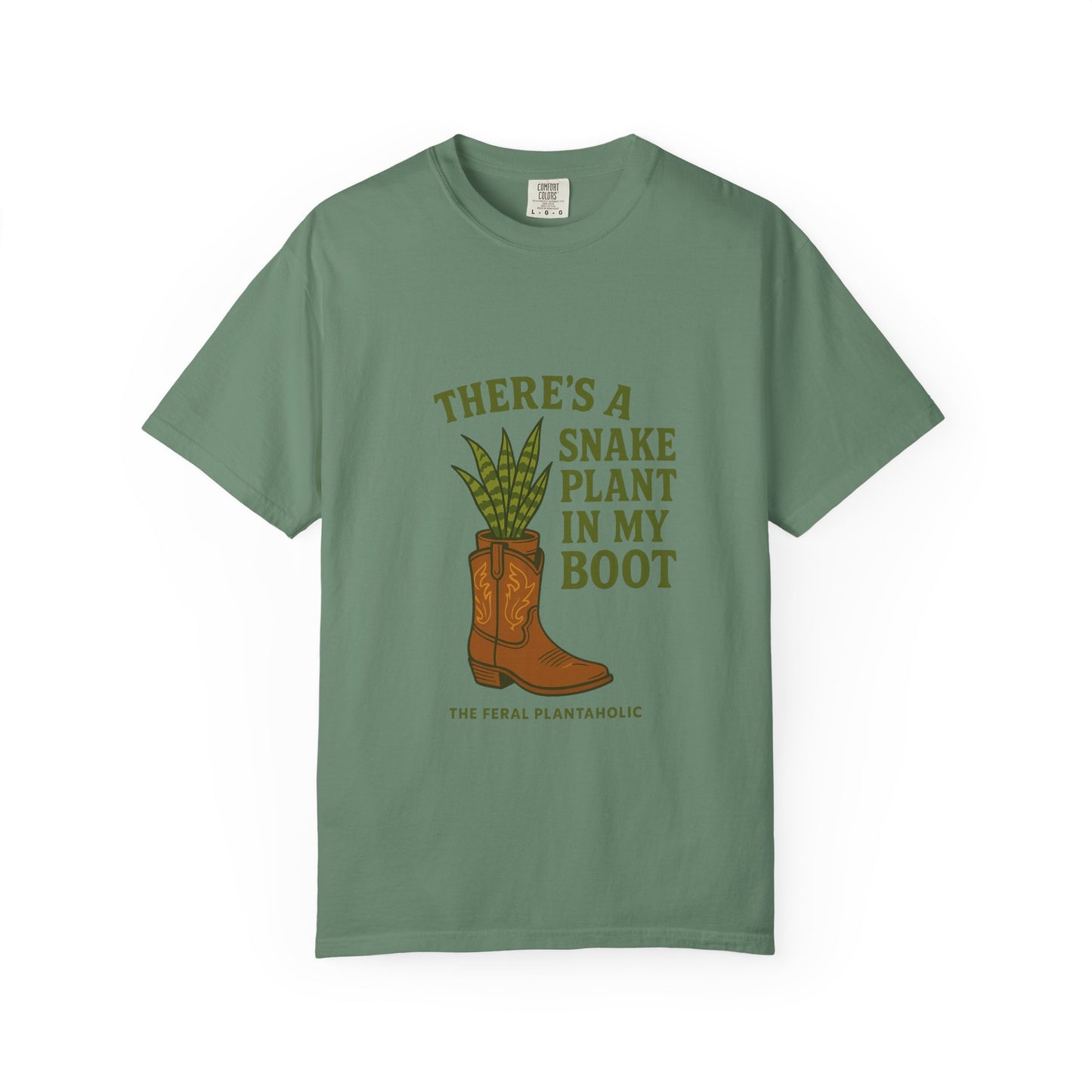 Snake Plant in My Boot T-Shirt | Unisex Garment-Dyed Tee for Plant Lovers, Gardening Gifts, Nature Vibes, Eco-Friendly Clothing, [...]