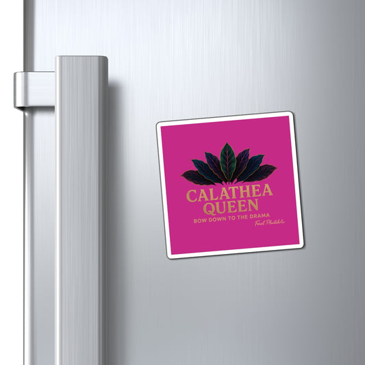 Magnets for Plant Lovers - Calathea Queen Decorative Fridge Magnet, Gifts for Gardeners, Home Decor, Plant Mom Gifts, Kitchen Accessories
